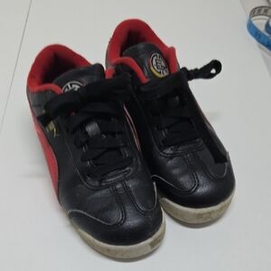 Puma Kids Black and Red Sneakers